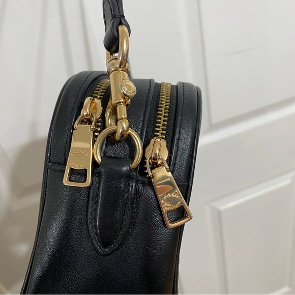 Coach Jes with Linear Quilting Black Crossbody - Picture 6 of 9